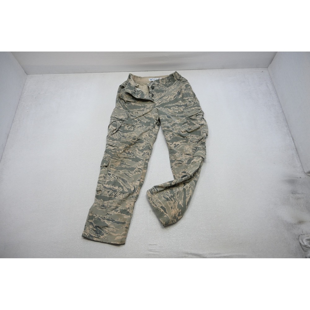 US Air Force Cargo Pants Women Size 12S Camo Digital Tiger Stripe Utility
